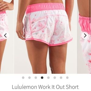 Lululemon Work it Out shorts